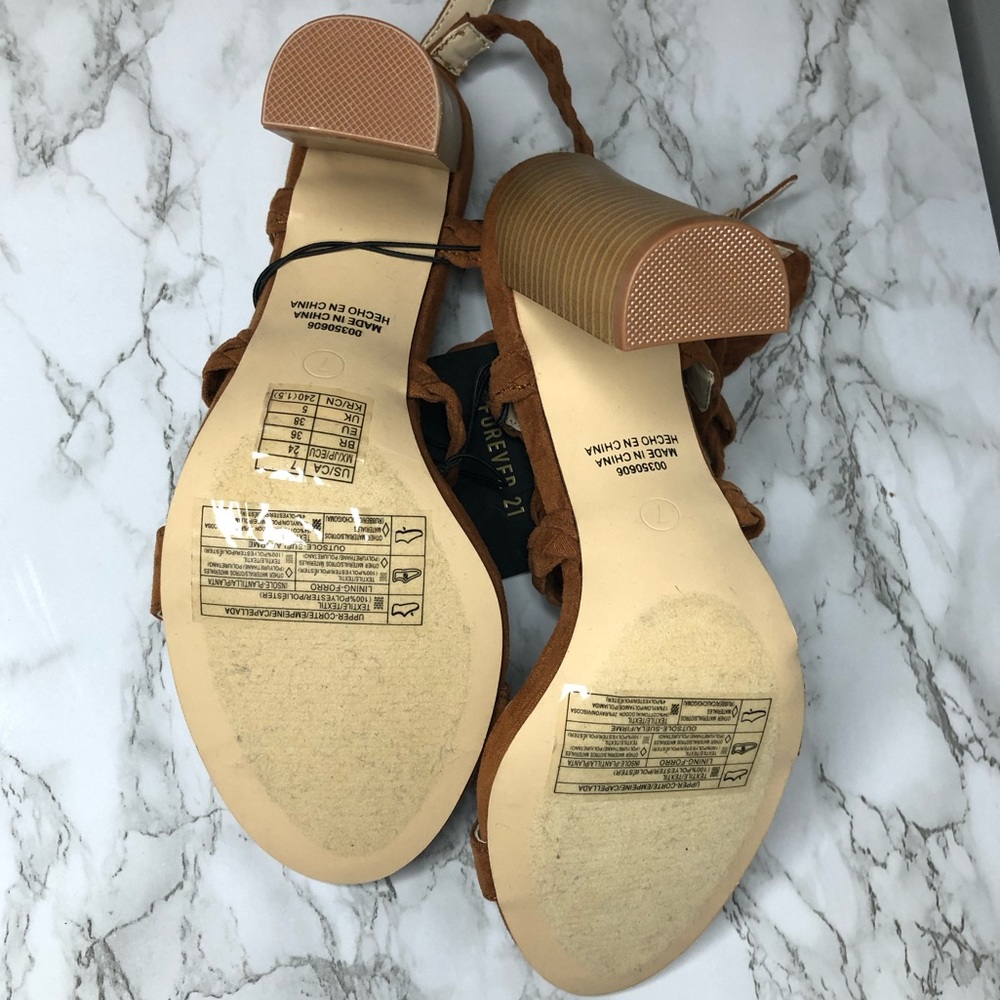 Forever 21 Burnt Orange/ Brown Heels - Picture 3 of 3